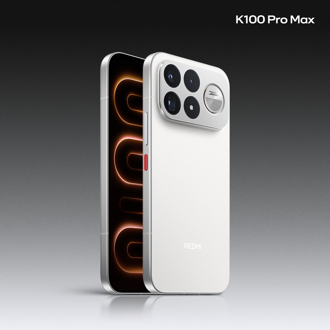 Redmi K100 Pro Max Debuts Flowing Gold White Colorway with Premium Full-Metal Build